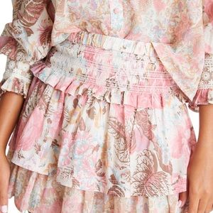 LoveShackFancy Romita Skirt in Dew Drop NWOT